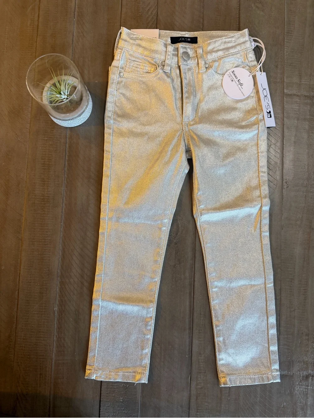 Joe's Jeans Metallic Kids Jeans in Silver